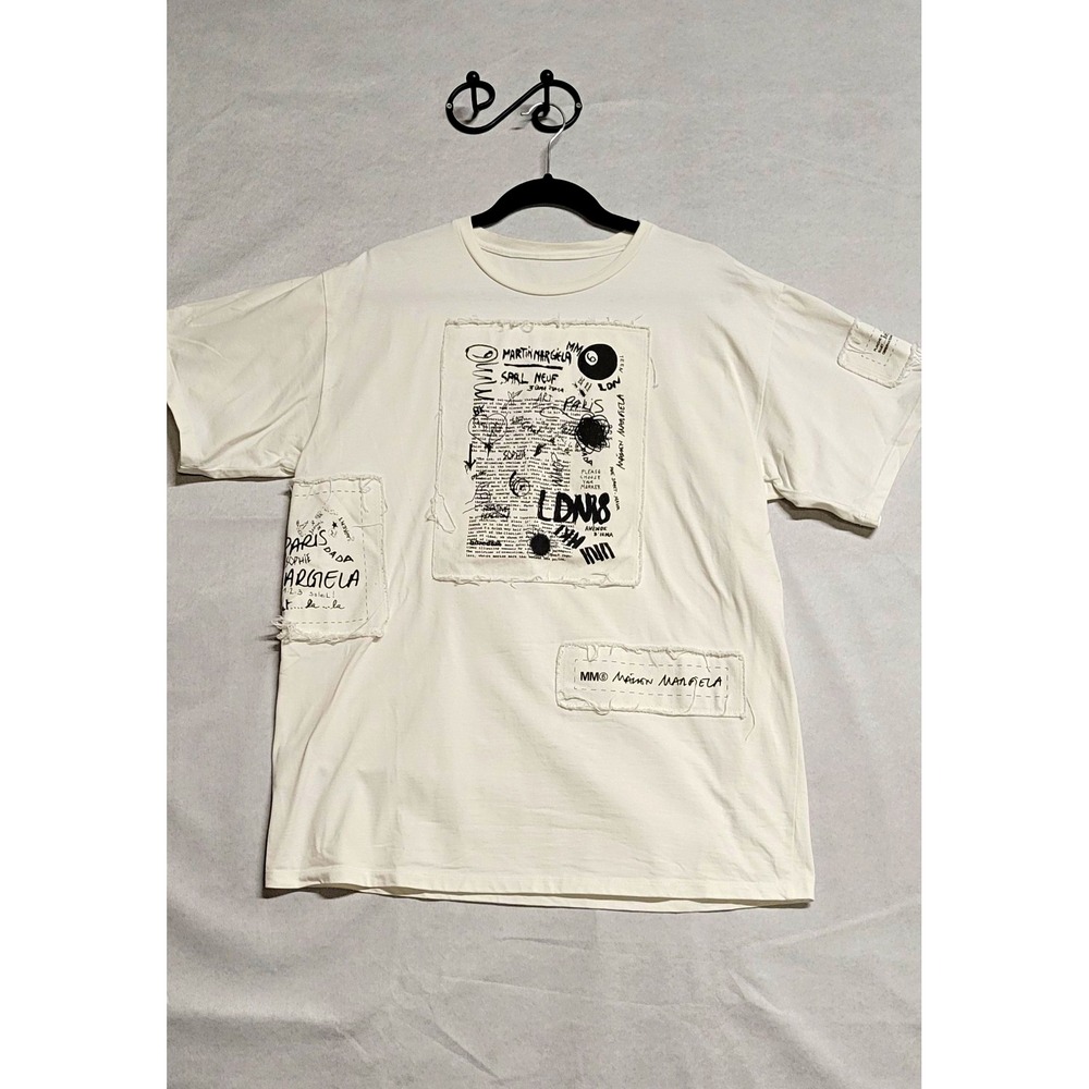 MM6 Maison Margiela Spring 2018 Unisex S Cotton Jersey Double-Sided Logo Tee